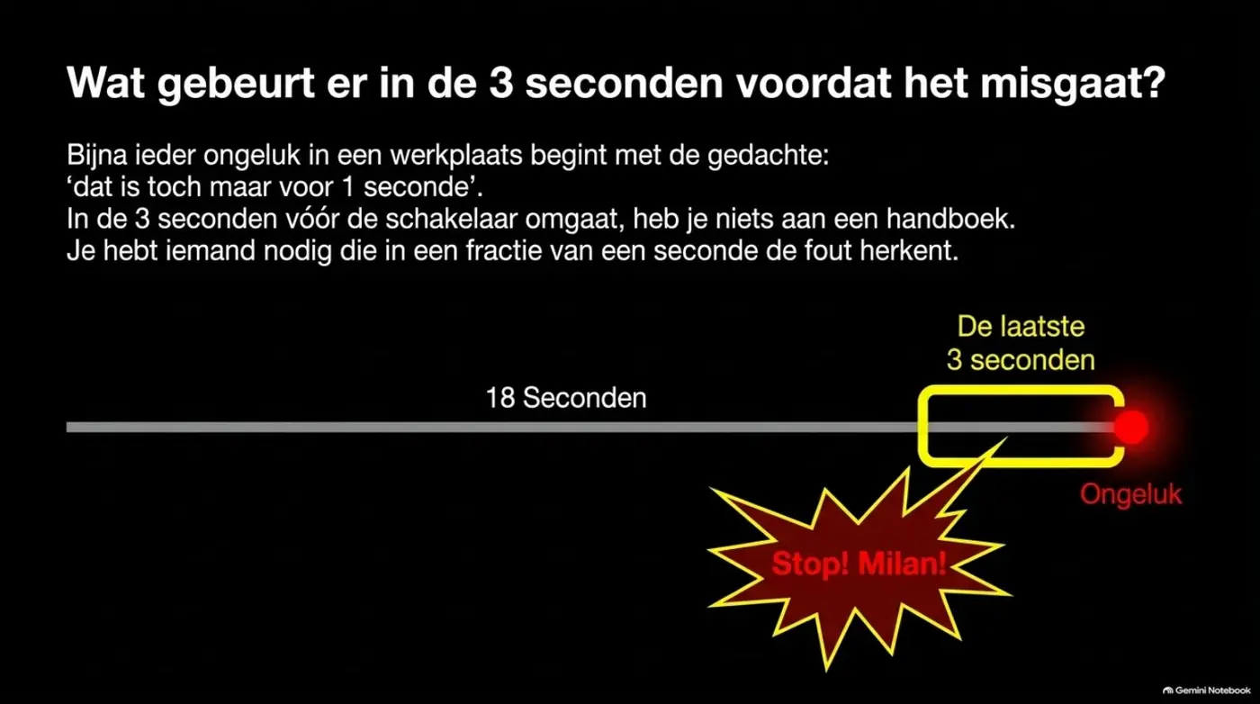 Wat gebeurt er in de 3 seconden voordat het misgaat