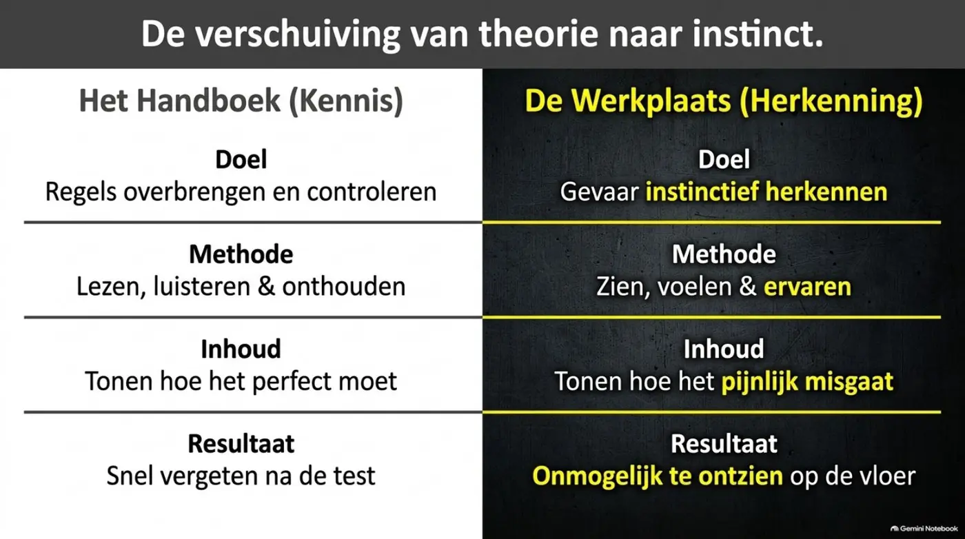 De verschuiving van theorie naar instinct