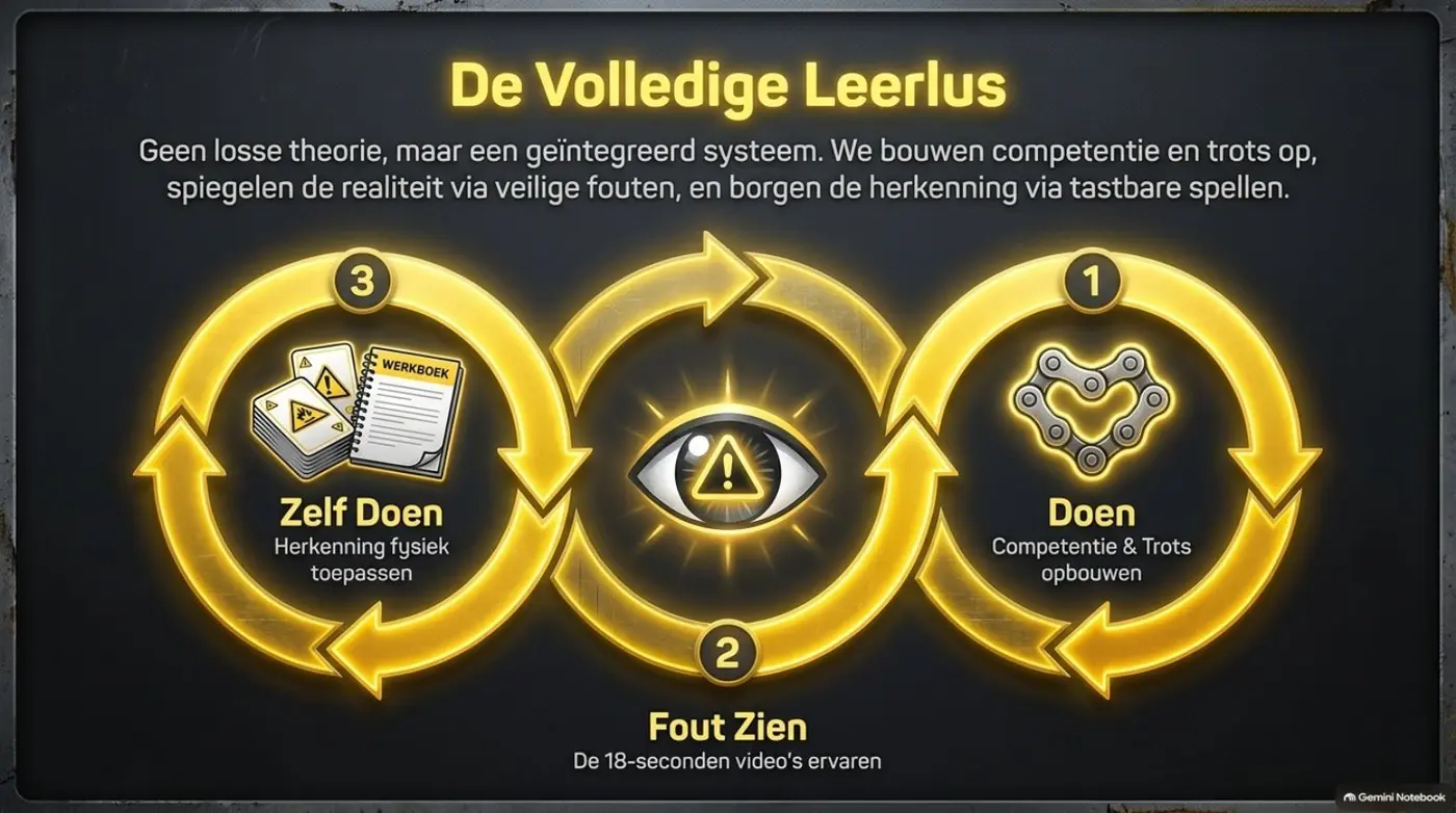De volledige leerlus: doen, fout zien, zelf doen