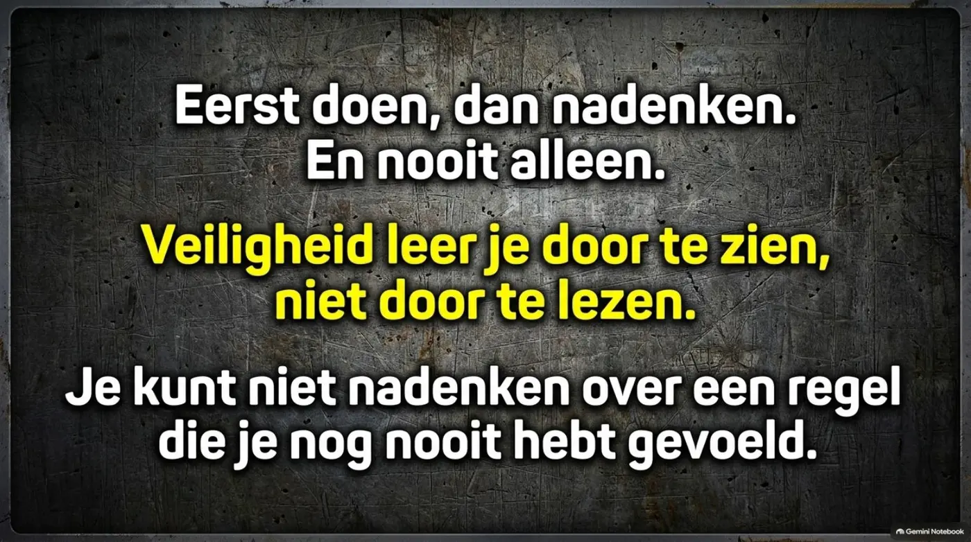 Eerst doen, dan nadenken. En nooit alleen.